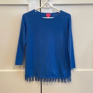 Lilly Pulitzer Girls Ramona Fringe Sweater